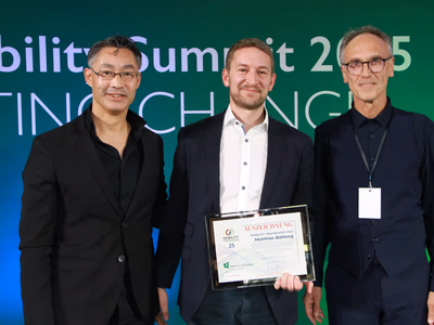 Mobility Trailblazers Verleihung 2025 - Preisträger auf der Bühne