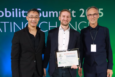 Mobility Trailblazers Verleihung 2025 - Preisträger auf der Bühne